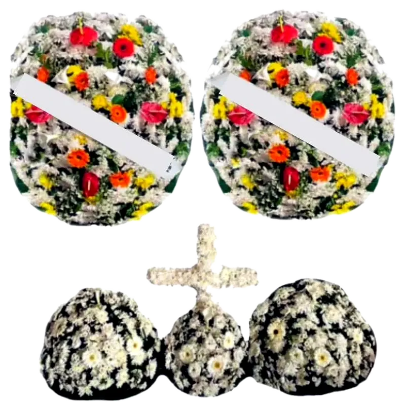 Conjunto Luxo Colorido (B) para velório — Cemitério da Vila Formosa